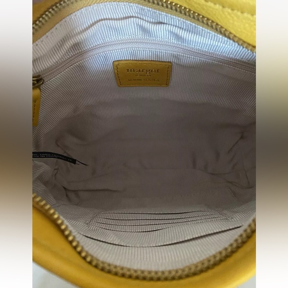 NWT Margot Derby Crossbody Bag & Margot Kate Card Case Soft Yellow Leather 2-PC - Picture 12 of 15